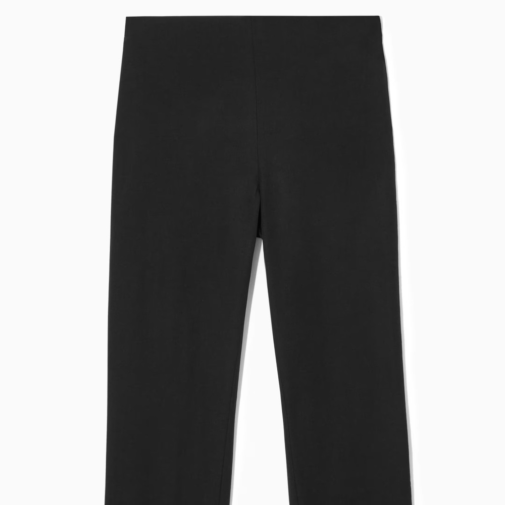 COS Black Slim Fit Cotton Blend Trousers for Women Size 6 Classic!